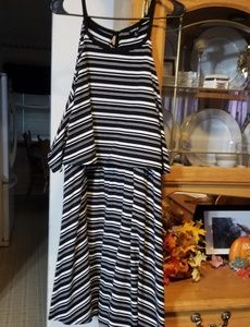 Torrid striped layered dress